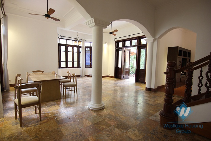Villa with private swimming pool and large garden for rent in Tay Ho